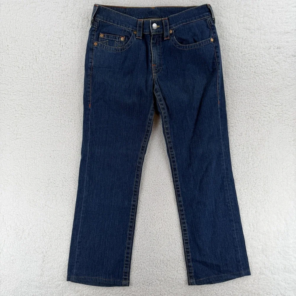 True‎ Religion Ricky Jeans Mens 34x33 Relaxed Straight Denim Made USA (34x30)
